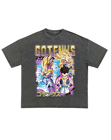 camiseta StreetWear Oversized gotenks DBZ