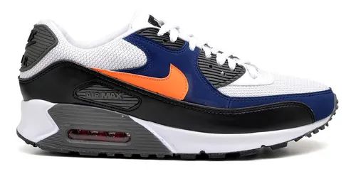 nike air max 90 preto e azul