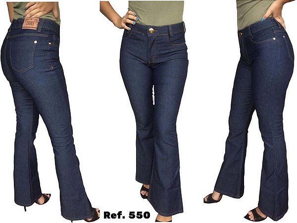 calça jeans feminina flare cintura alta