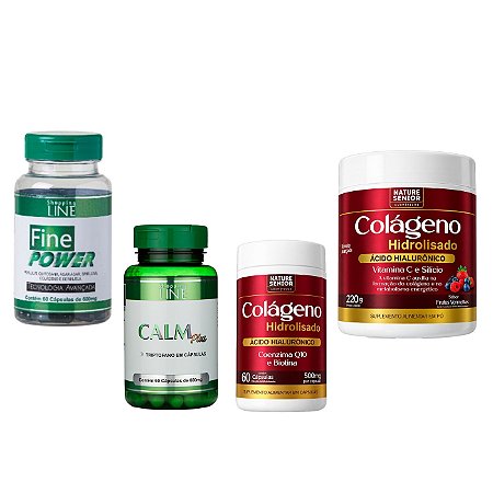 Kit Fine Power e Calm Puls + Kit Colágeno Completo