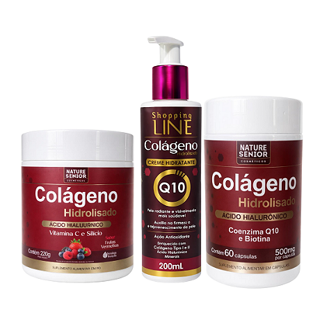 Kit Mulher Empoderada Colágeno Hidrolisado com Vitamina C e Q10