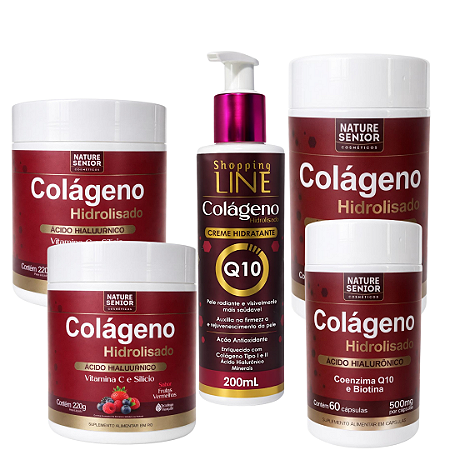 Kit Pele Gold Colágeno Hidrolisado + Vitamina C + Q10
