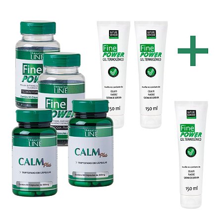 Kit 2 Fine + 2 Calm Plus e 3 Gel Fine Power