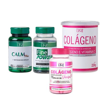 Kit Fine Power e Calm Puls + Kit Colágeno com Verisol
