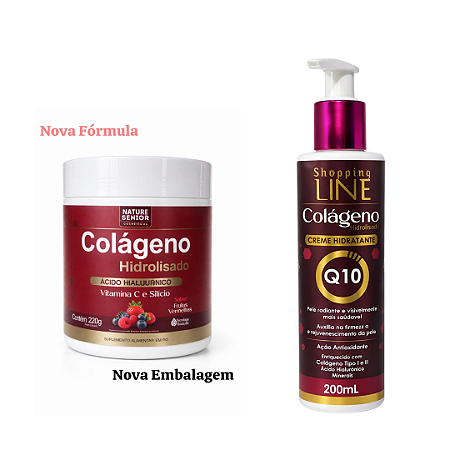 Colágeno Hidrolisado em pó e Creme Q10