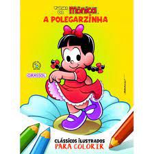 TURMA DA MÔNICA CLÁSSICOS ILUSTRADOS PARA COLORIR A POLEGARZINHA - VOL. 3