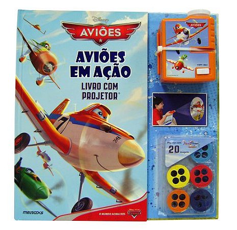 DISNEY AVIÕES AVIÕES EM AÇÃO – LIVRO COM PROJETOR