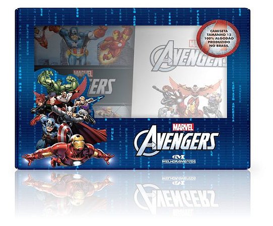 THE AVENGERS LIVRO + CAMISETA