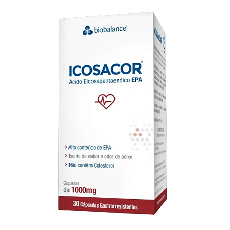 Icosacor - 90 % De Ômega 3 Epa  : 30 Cápsulas - Biobalance