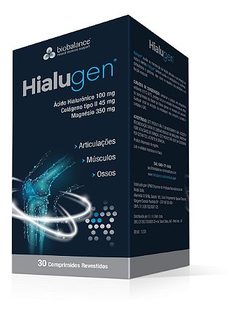 Hialugen Biobalance Colágeno Tipo 2 + Mágnésio  30 Caps