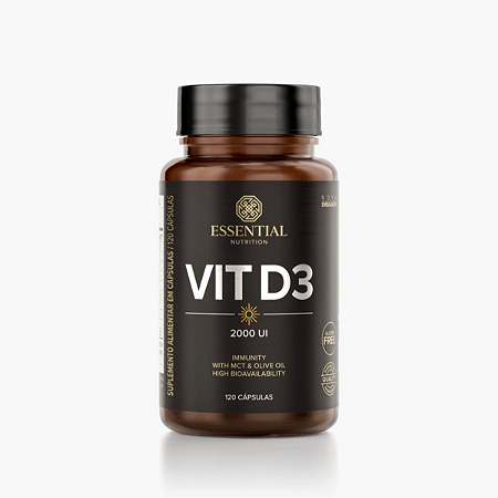 Vitamina D3 2000ui 120 Caps Essential Nutrition
