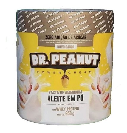 Dr Peanut Nova Pasta De Amendoim Leite Em Pó E Whey 650g