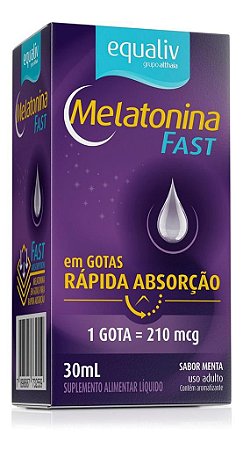 Melatonina Fast Ajuda A Dormir Melhor Gotas 30ml Equaliv