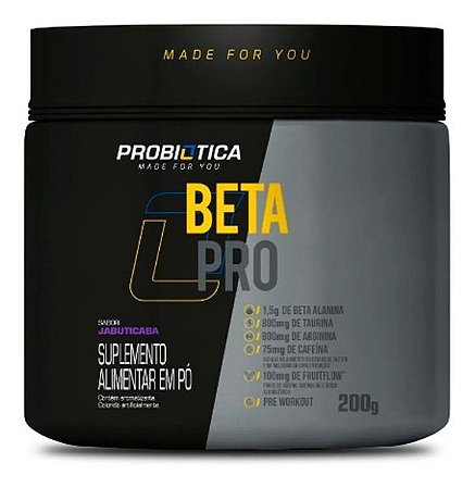 Probiotica Beta Pro Pre Treino Com Beta Alanina 200g