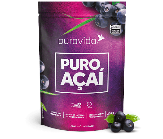 Puro Açaí Em Pó Liofilizado 200g - Pura Vida