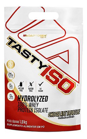 Adaptogen Tasty Iso Refil Whey Protein Isolado Bag 1,8kg