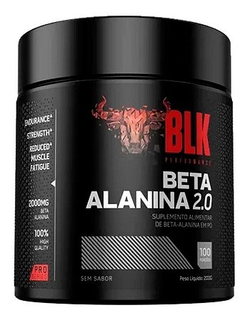 Blk Performance Beta Alanina 200g P/ Recuperação Muscular