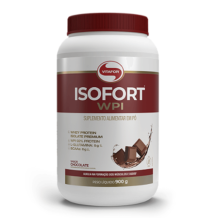 Isofort Whey Protein Isolada (900g) Vitafor - Sabores