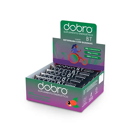 Bt Gel Carboidrato De Beterraba Dobro 20g Caixa C/ 10 Sachê