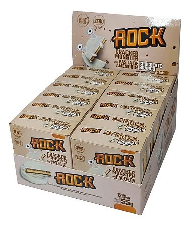 12un. Cracker Monster Pasta De Amendoim - Rock Peanut