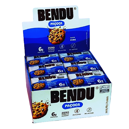 Bendú Paçoca Fit Proteica Display com 24un