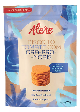 Biscoito de Tomate e Ora-Pro-Nóbis Alere Gourmet 70g