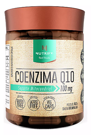 Coenzima Q10 100mg 60 Cápsulas Nutrify