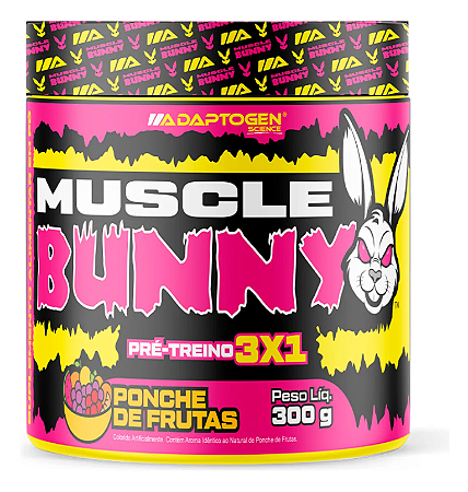 Muscle Bunny Pré Treino 3×1 300g Adaptogen Science
