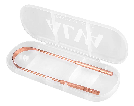 Case Raspador De Língua Capa Protetora Alva Cor Branco