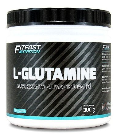 Glutamina Pura Aminoácido 300g  Fit Fast Qualidade