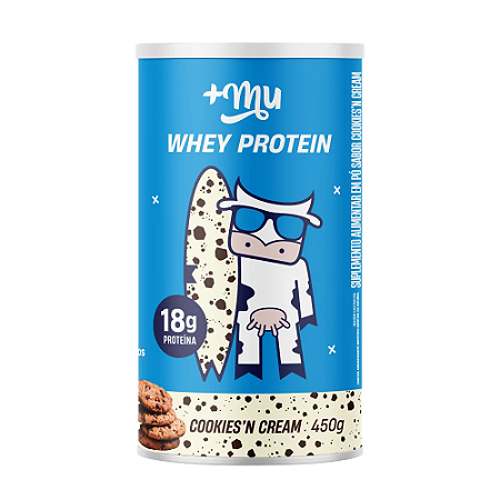 Whey Protein Mais Mu 450g  Sabores - Whey Protein + Mu +mu