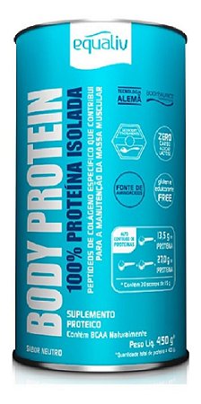 Body Protein Equaliv 450g 100% Proteína Isolada Whey