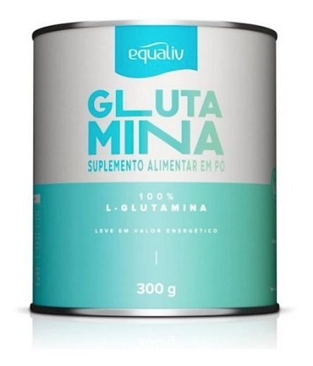 L Glutamina 100% Pura, Equaliv 300g, Músculos Imunidade Full