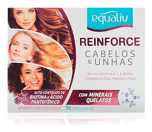 Equaliv Reinforce Cabelos E Unhas C/30 Cáps, Full