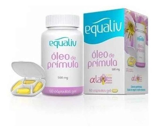 Óleo De Prímula 500mg Equaliv 60 Caps