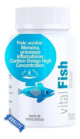 Vital Fish - Óleo De Peixe (60 Caps) 1000mg Vital Âtman