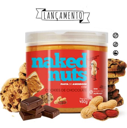 Pasta De Amendoim Com Cookies De Chocolate Naked Nuts
