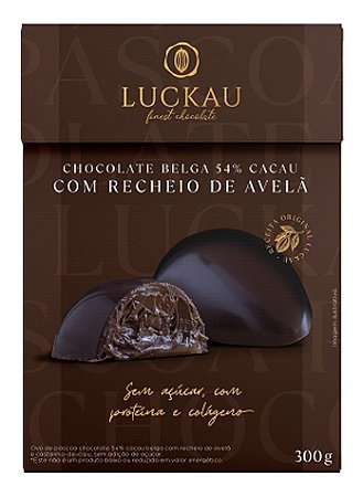 Ovo De Pascoa Luckau Chocolate Belga Com Avela 300g 0 Açucar