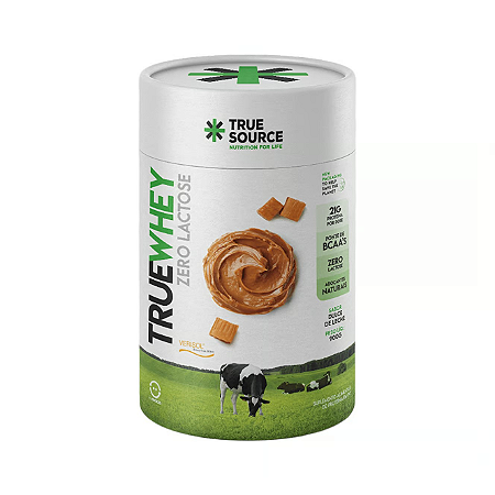 True Source True Whey Concentrado Refil 900g Sem Lactose