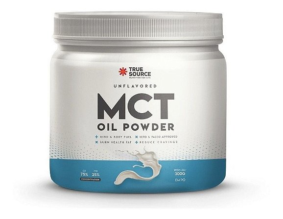 True Source Tcm Mct Em Pó Oil Powder Sabor Neutro 300g - Boa Forma