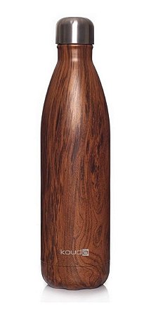 Garrafa Kouda Grey Cor Madeira 750ml Wood Classic