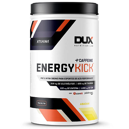 Energy Kick Caffeine - Pote 1000g Dux Nutrition Com Cafeina