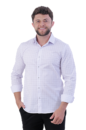 Camisa Masculina Camp Slim