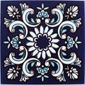 Azulejos Colonial Português REF 028A, kit com 24 peças 15,4x15,4 cm em porcelana