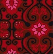 Seventies Vermelho kit com 10 peças no 15,4x15,4 cm