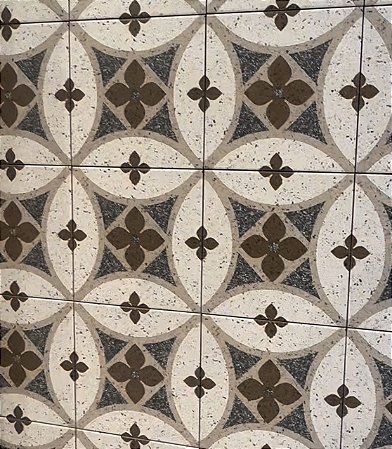 PISO EM PORCELANA HIDRAULICA CELINE 20X20 CM KIT COM 15 PEÇAS