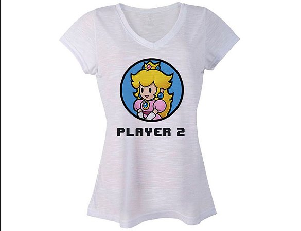 camiseta feminina mario