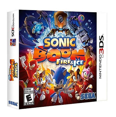 Sonic Boom Fire & Ice Jogo 3ds E Dvd Bonus Lacrado
