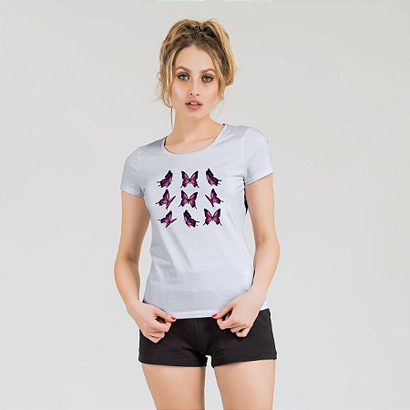 T-Shirt Feminina Butterfly Km10 Sports
