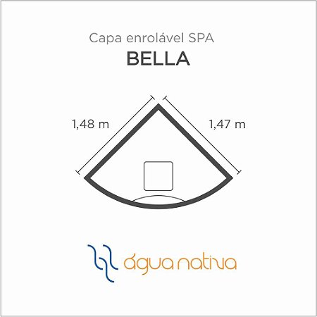 Capa Spa Enrolável Banheira Canto Bella Agua Nativa